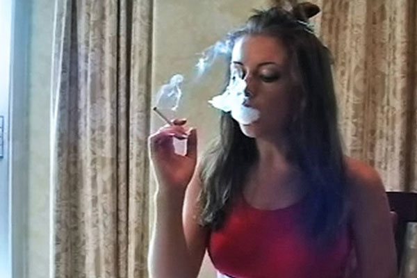 Penny Smokes and Gets Ready to Fuck